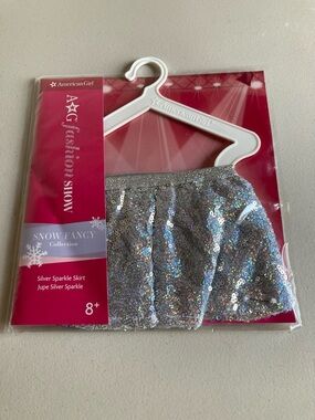 American Girl Silver Sparkle Skirt